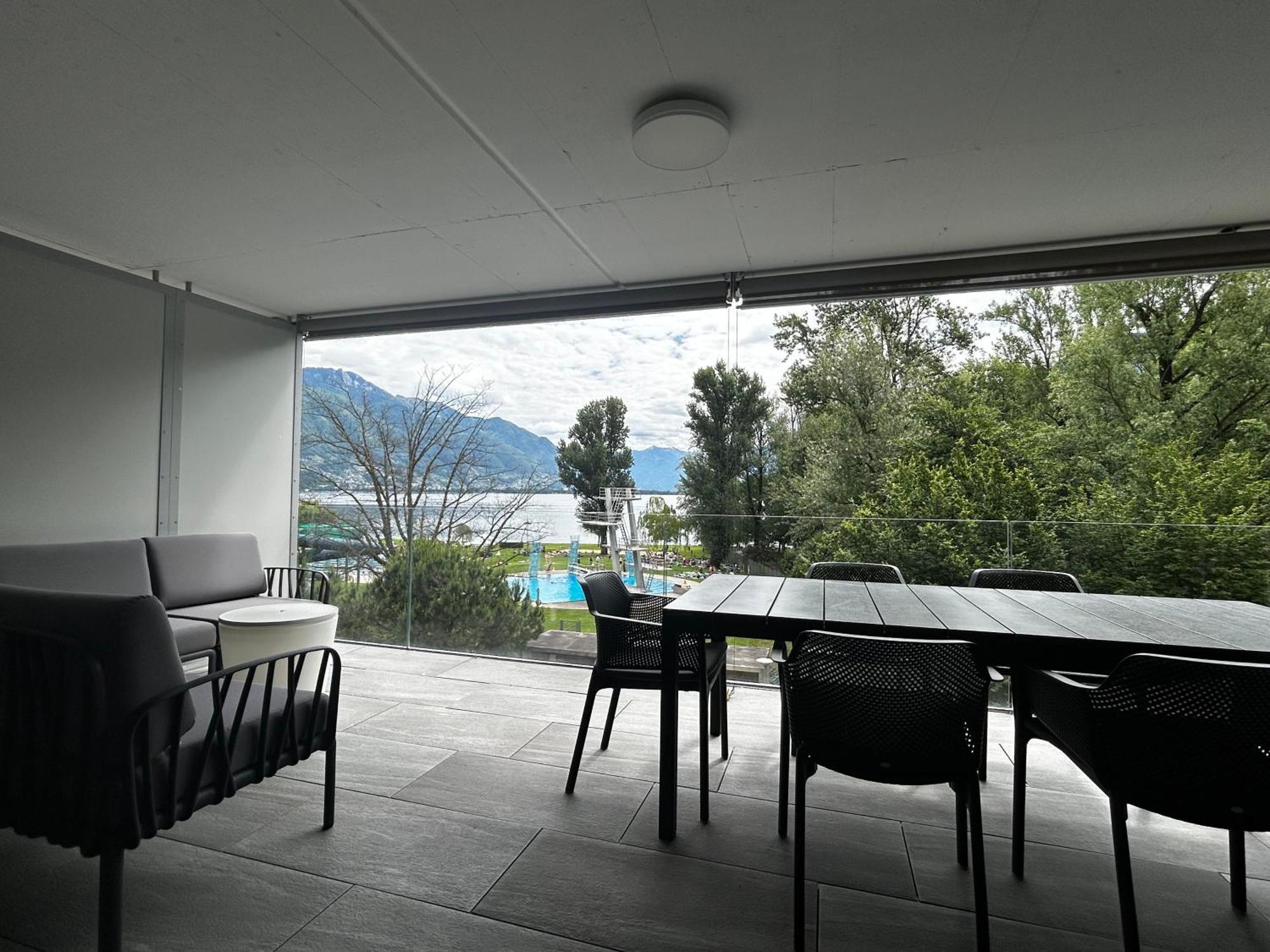 Family Apartment, Near The Beach Whit Private Park Locarno Eksteriør billede